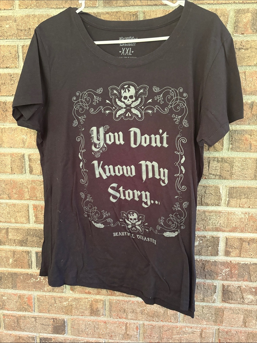 Women’s Black Graphic Tee - "You Don’t Know My Story"